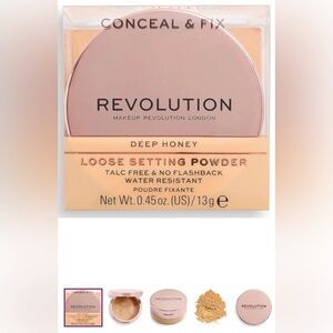 Makeup Revolution Conceal & Fix Loose Setting Powder - Deep Honey